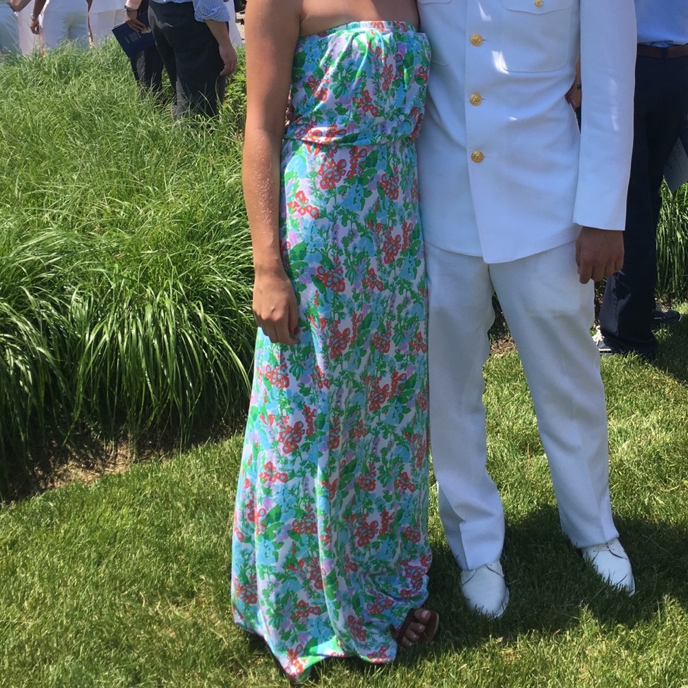 Lilly Pulitzer floral maxi dress